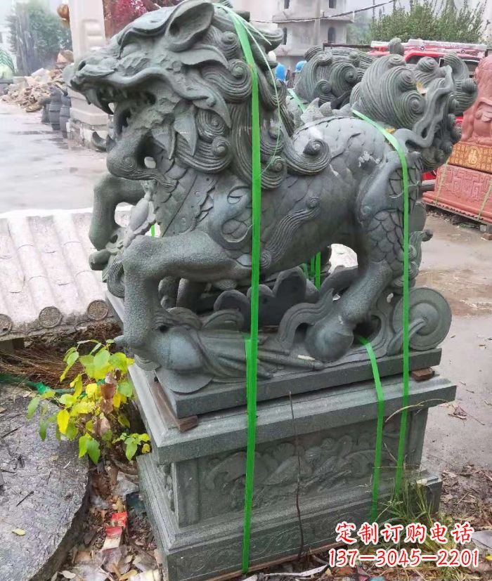 长沙麒麟之美——灵动古典古朴的古代神兽石雕
