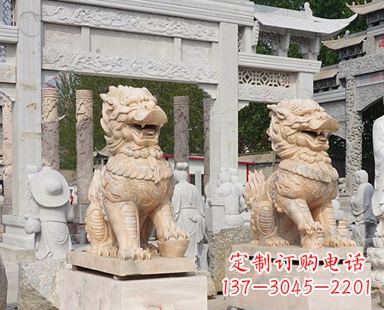 长沙古典神麒麟石雕，传承古老文化