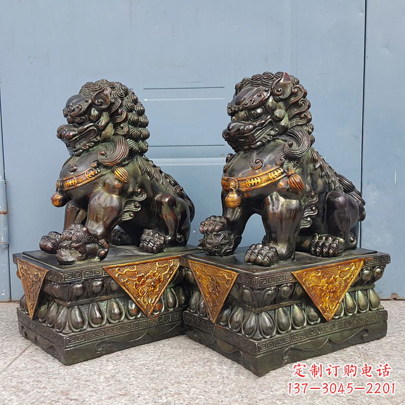 长沙故宫青铜狮子