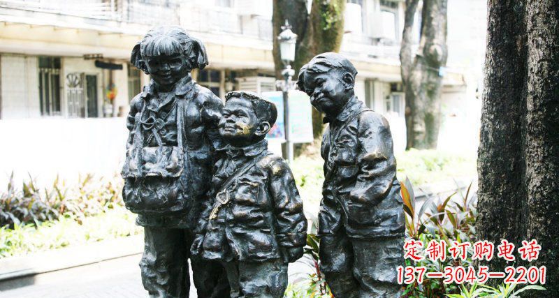 长沙挂钥匙儿童铜雕