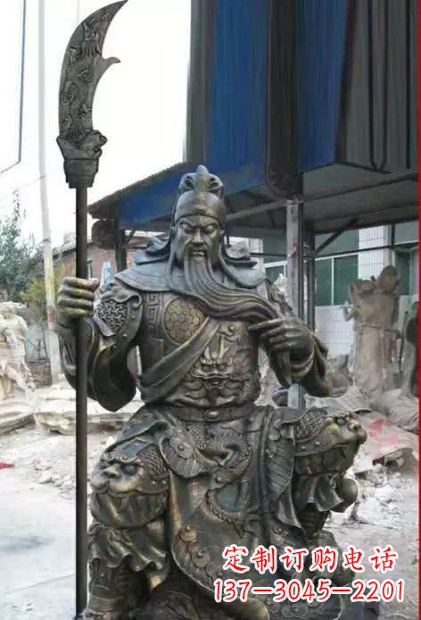 长沙关公铸铜雕塑