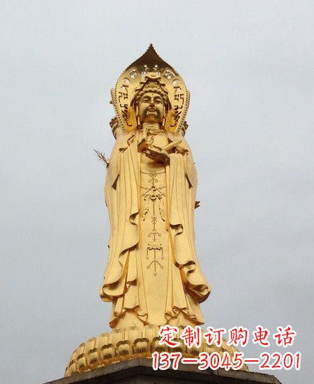 长沙观音铜雕塑-传承千年古风