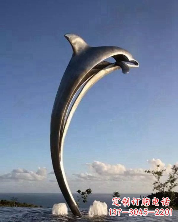 长沙精致雕刻，细腻传递—中领雕塑海豚雕塑