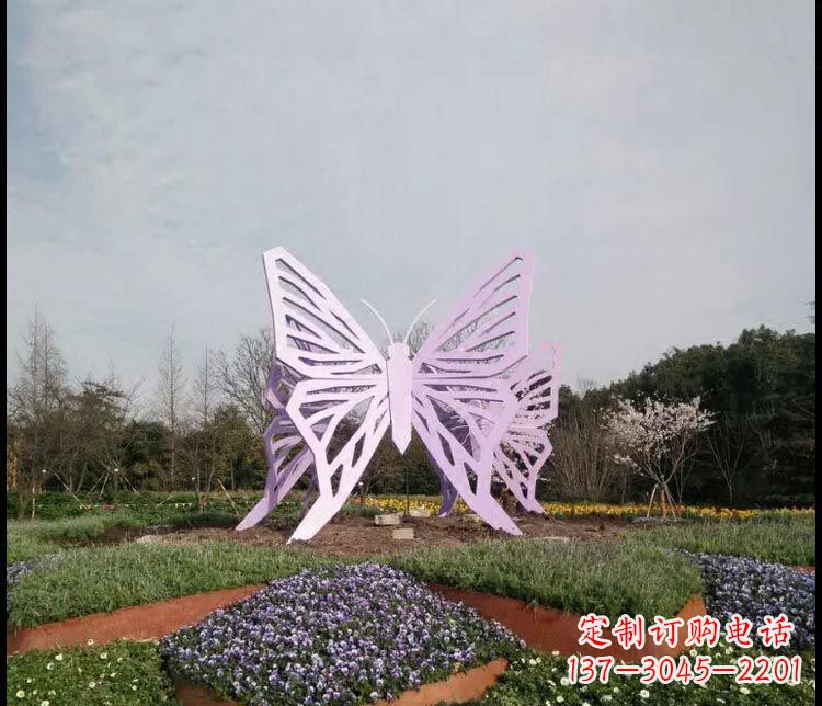 长沙广场不锈钢创意蝴蝶雕塑