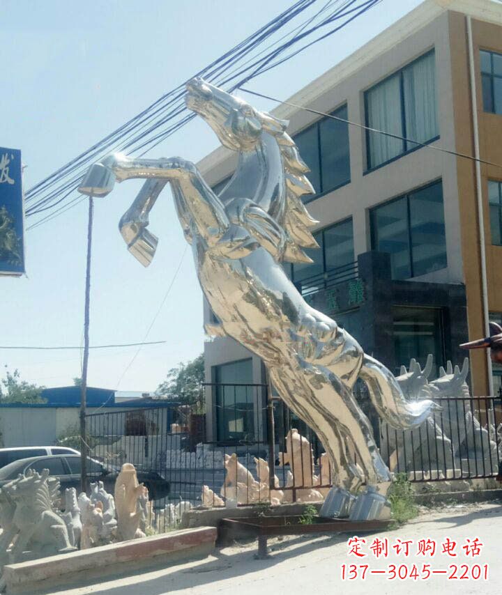 长沙精致靓丽的不锈钢大型动物雕塑