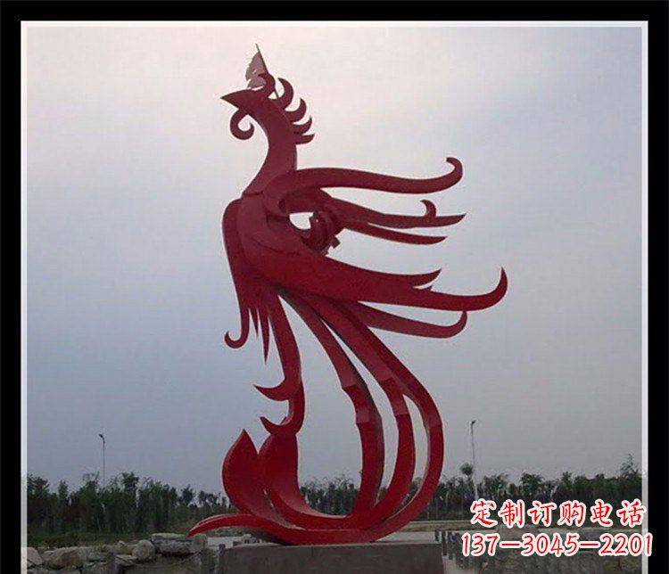 长沙精美不锈钢凤凰雕塑