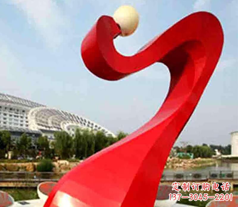 长沙广场不锈钢飘带景观雕塑