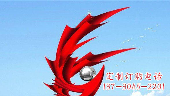 长沙传统凤凰不锈钢雕塑，带来中国传统文化的神秘气息