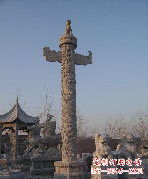 长沙广场大理石华表雕塑