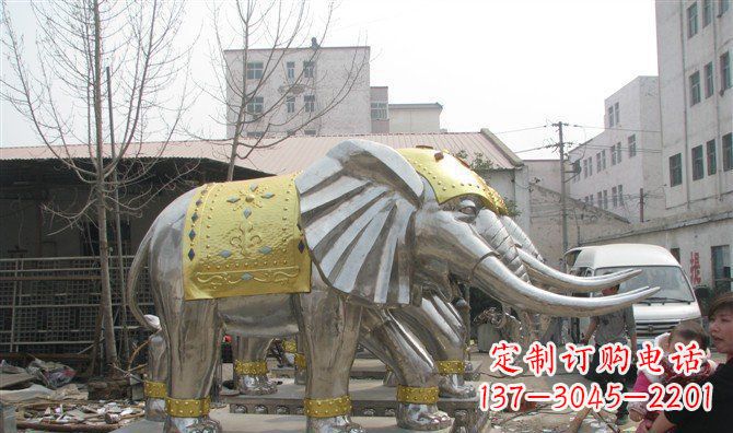 长沙广场大象不锈钢雕塑