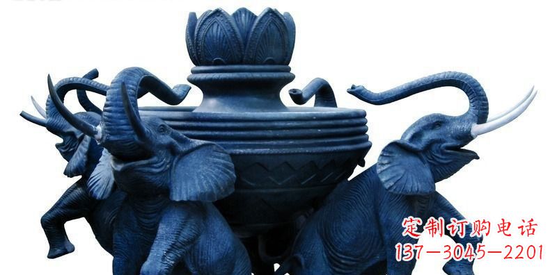 长沙中领雕塑:艺术大象铜雕