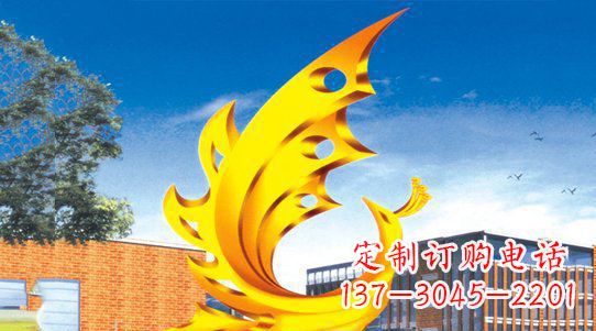 长沙浩瀚神秘的凤凰不锈钢雕塑