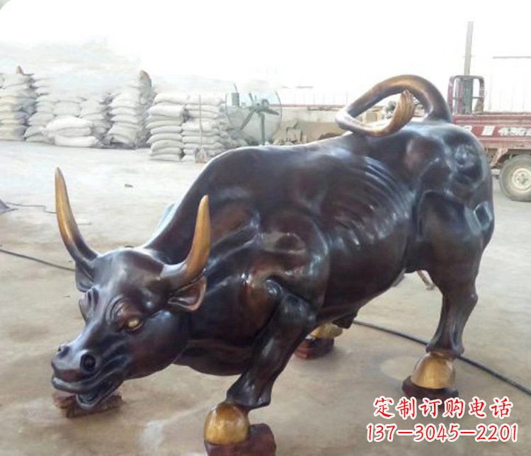 长沙牛玻璃钢仿铜动物雕塑-把动物雕塑带入生活