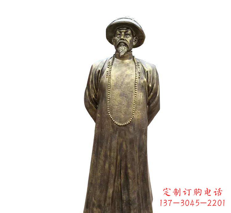 长沙纪念林则徐的铜雕精品