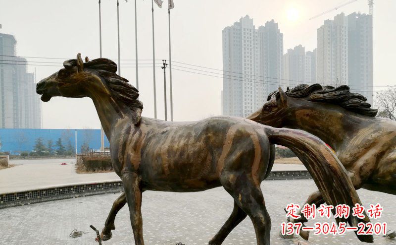 长沙广场马动物铜雕