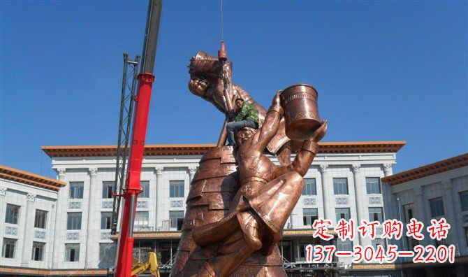 长沙尊贵跳舞的美女铜雕