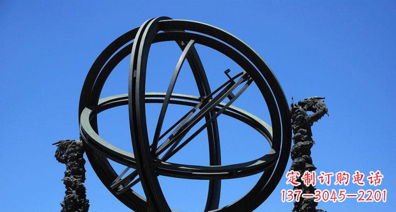 长沙广场青铜浑天仪雕塑
