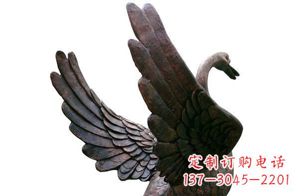 长沙广场天鹅动物铜雕