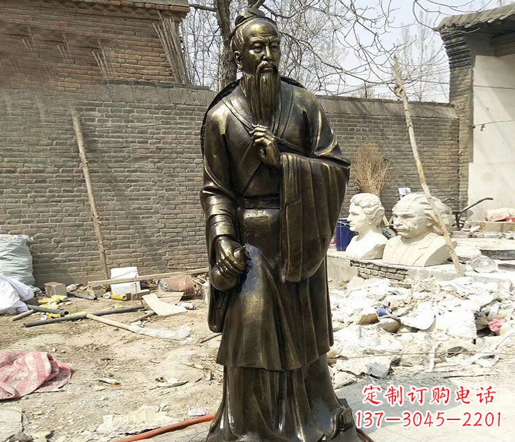 长沙传承医德耀中华——华佗铜雕