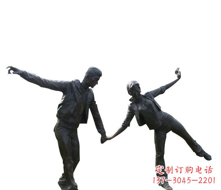 长沙铜恋人雕塑，完美呈现浪漫爱情