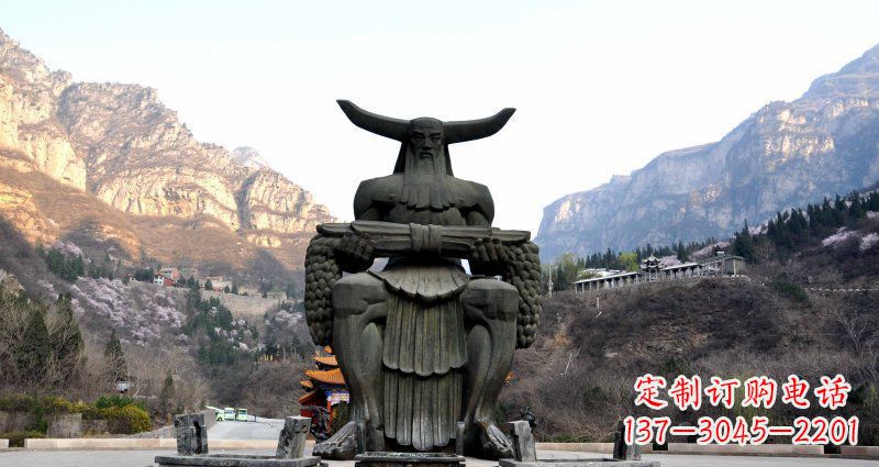 长沙广场炎帝景观铜雕
