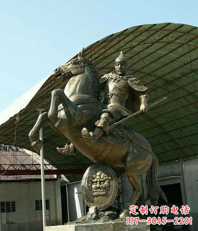 长沙广场赵云赵子龙人物铜雕