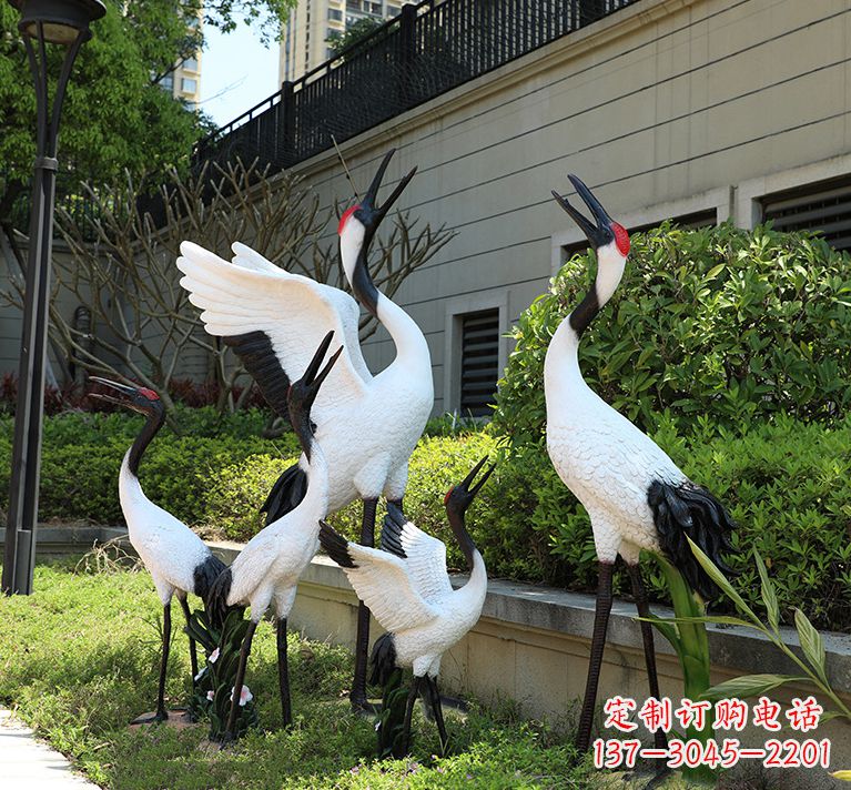 长沙广东仿真仙鹤动物雕塑
