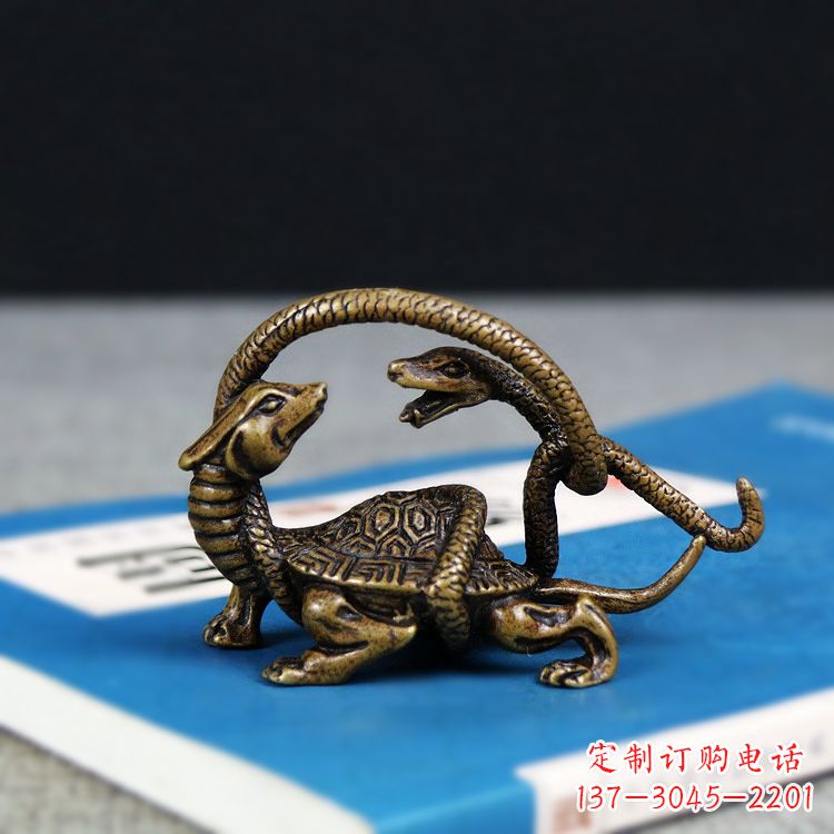 长沙龟蛇神兽动物雕塑摆件