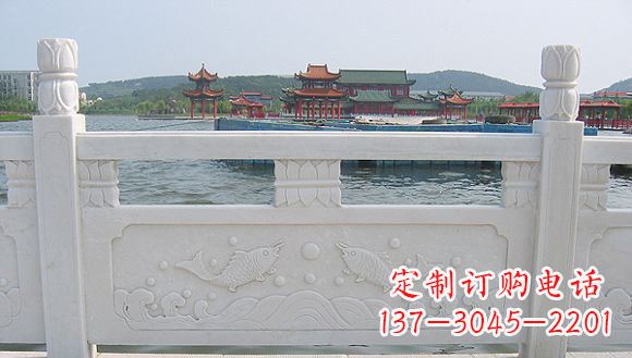 长沙海边汉白玉栏板石雕