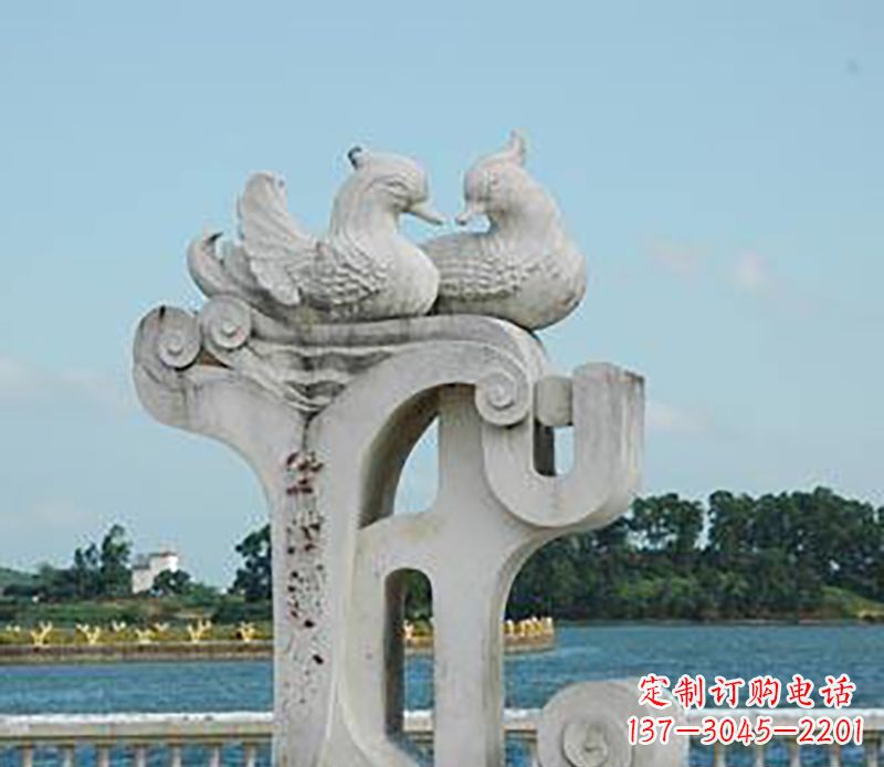 长沙海边鸳鸯景观石雕