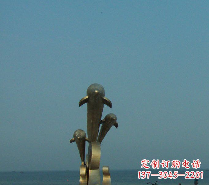 长沙浪漫海豚艺术雕塑是中领雕塑为您量身定制的…