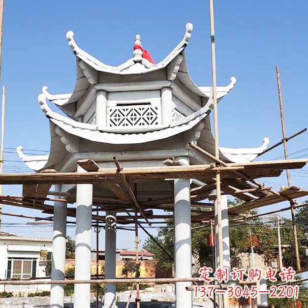 长沙汉白玉大理石凉亭