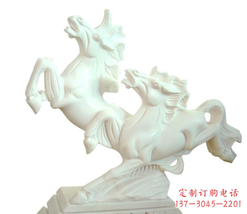 长沙汉白玉动物飞马雕塑