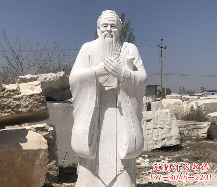 长沙儒雅中国风孔子雕塑
