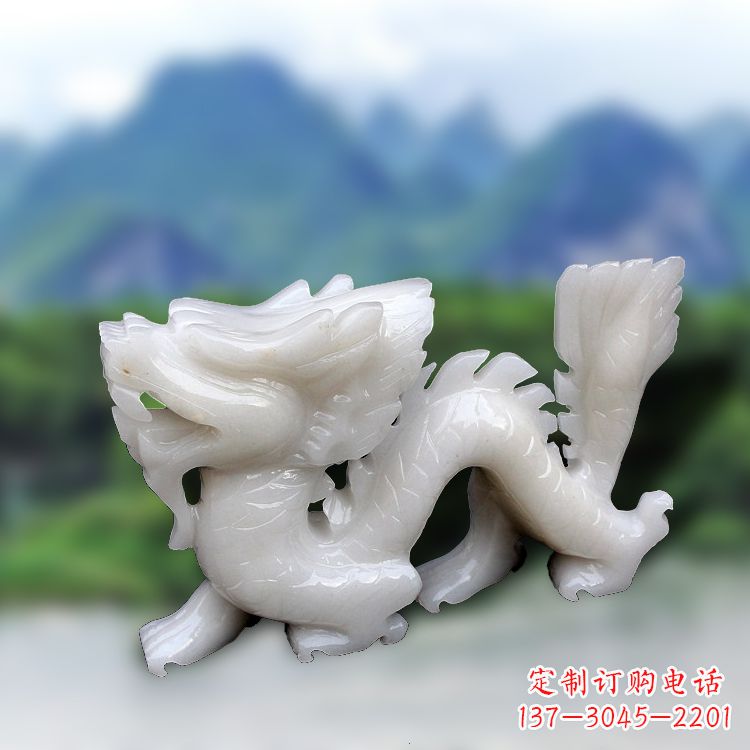 长沙汉白玉龙雕塑饱含着中国传统文化的气息，是…