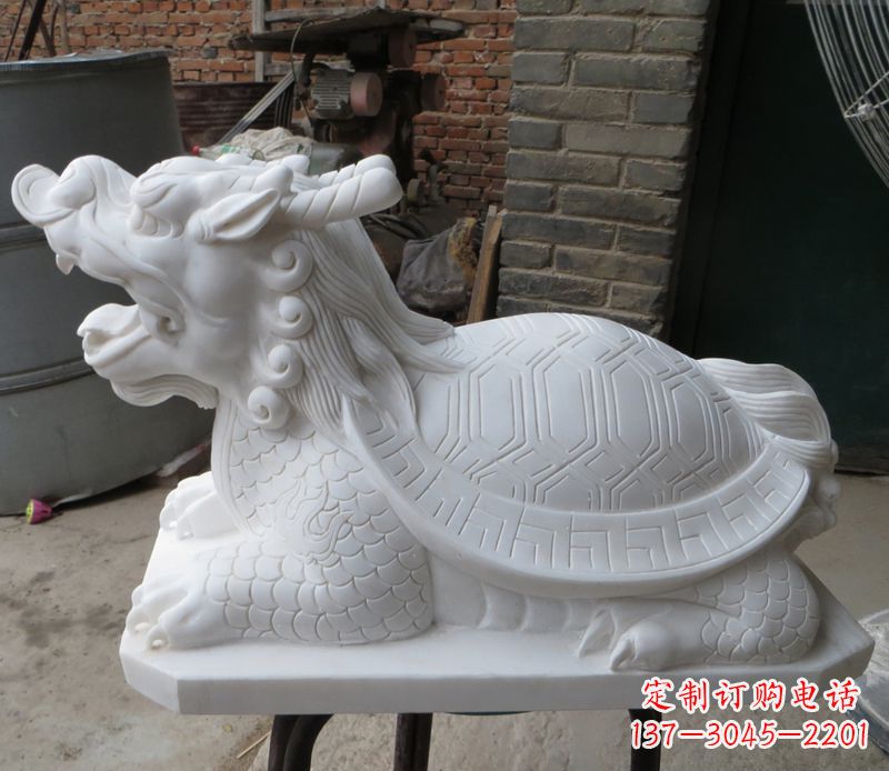 长沙汉白玉龙龟雕塑公园景观