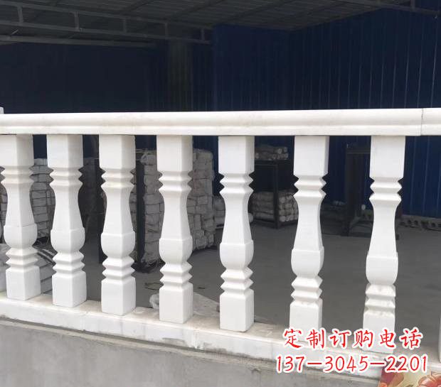 长沙汉白玉欧式栏杆雕塑，精美绝伦