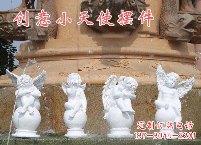 长沙中领雕塑:汉白玉小天使雕塑