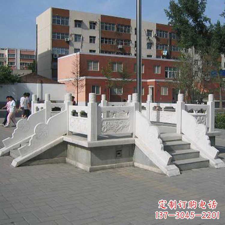 长沙汉白玉学校升旗台