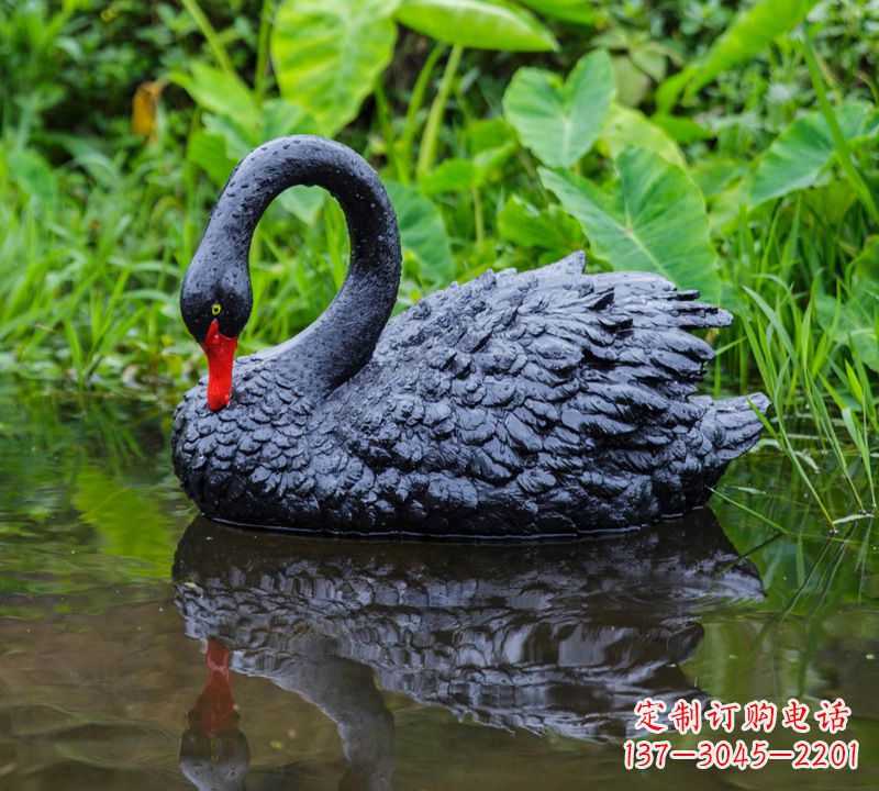 长沙优美雕塑，精致天鹅雕塑