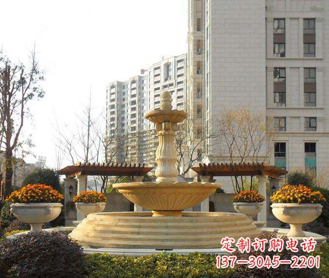 长沙多层喷泉石雕,一个非凡的视觉盛宴