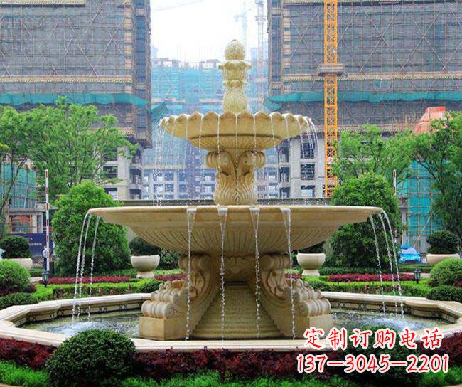 长沙多层次喷泉雕塑,为您带来清凉夏日