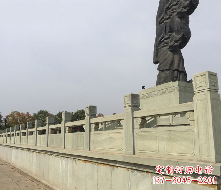 长沙精美的护城河大理石栏板雕塑