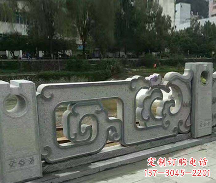 长沙护城河建筑石雕栏板