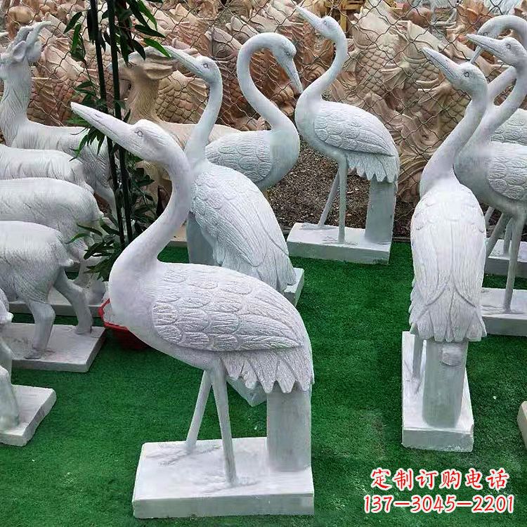 长沙花岗岩仙鹤雕塑,给您的家增添浓浓的古典风情