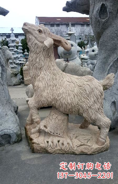 长沙花岗岩羊石动物雕塑