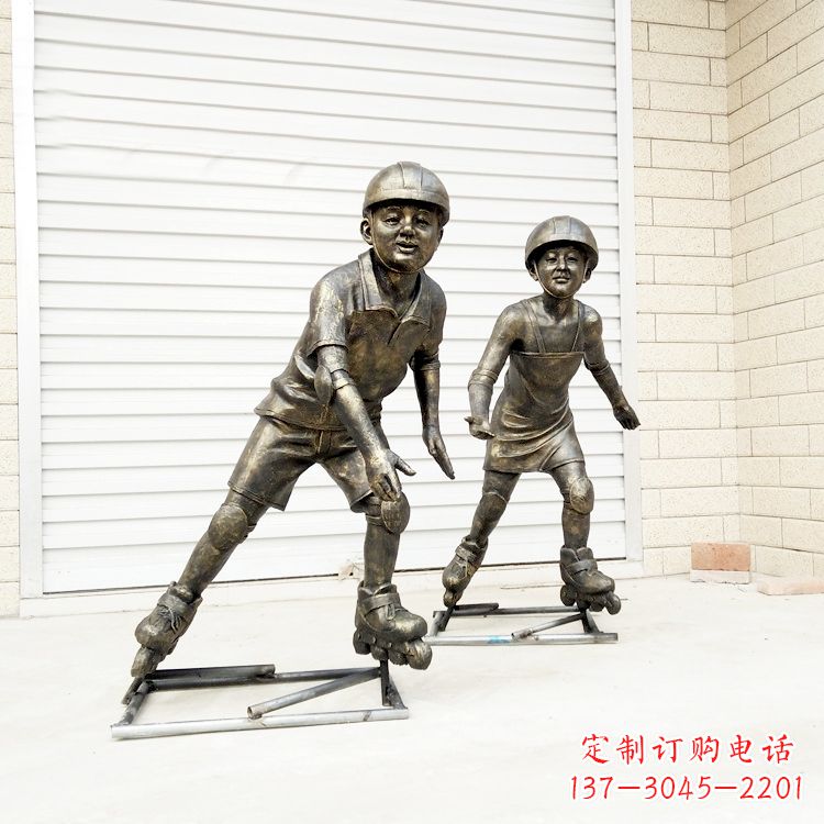 长沙中领雕塑：仿铜小孩雕塑