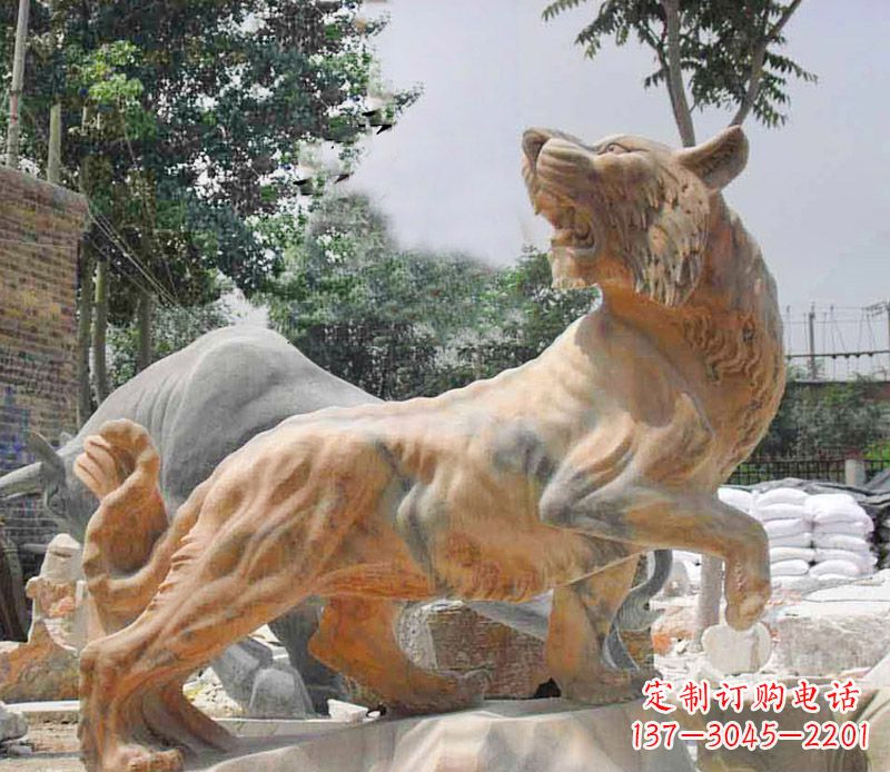 长沙回头的老虎石雕