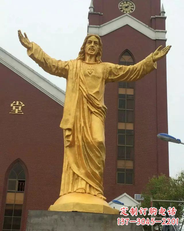 长沙教堂铸铜耶稣雕塑