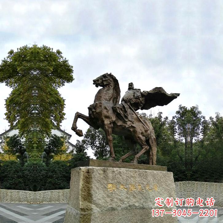 长沙华夏文明领袖朱元璋铜雕塑